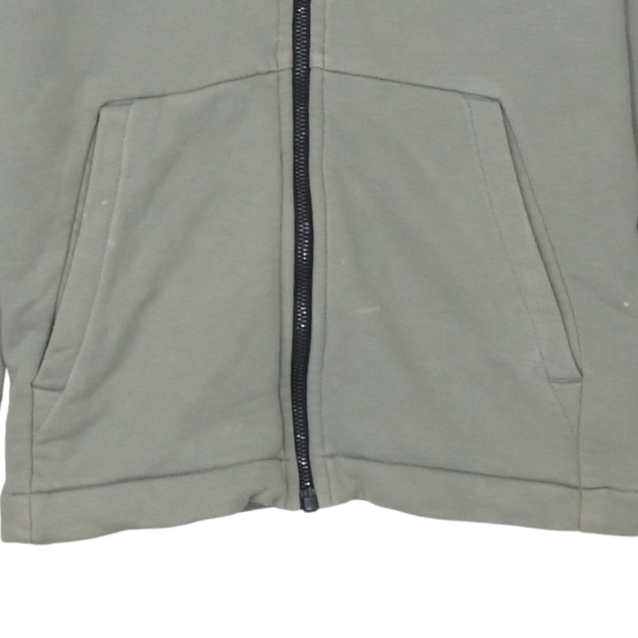 Nike Men's Grey Full Zip Hoodie Small Lightweight Jersey