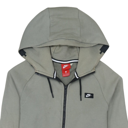 Nike Men's Grey Full Zip Hoodie Small Lightweight Jersey