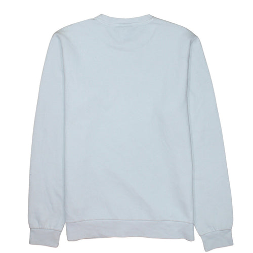 Champion Boys White 2XL Crew Neck Logo Sweatshirt Cotton Blend