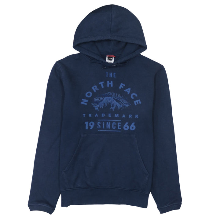The North Face Men's Blue Pullover Hoodie Size S Outdoor Logo Sweatshirt