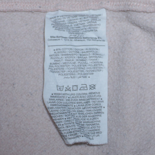 Nike Men's Beige Small Pullover Fleece Sweatshirt Crew Neck