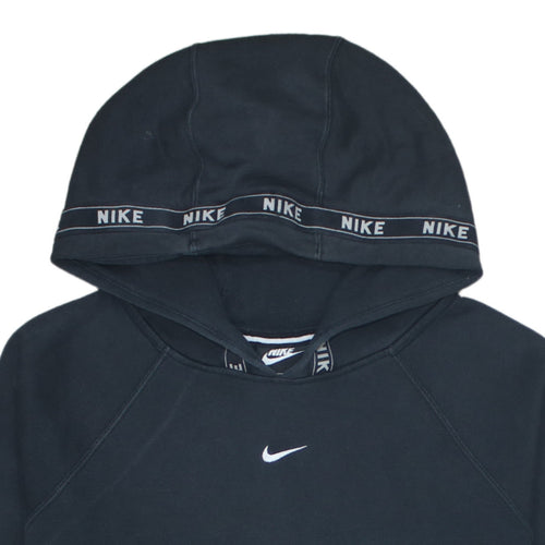 Nike Men's Black Pullover Hoodie M Logo Sportswear Fleece