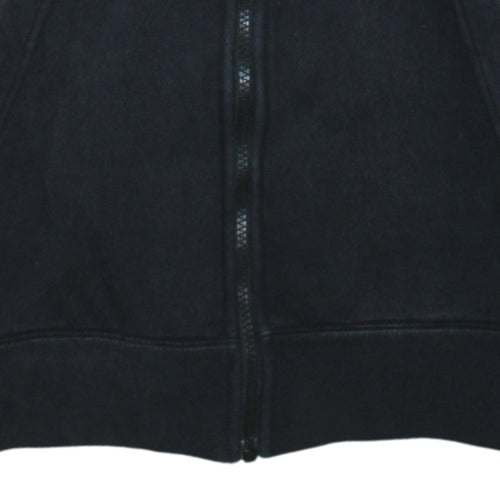 Nike Men's Black Full Zip Hoodie Small Logo Fleece Sweatshirt