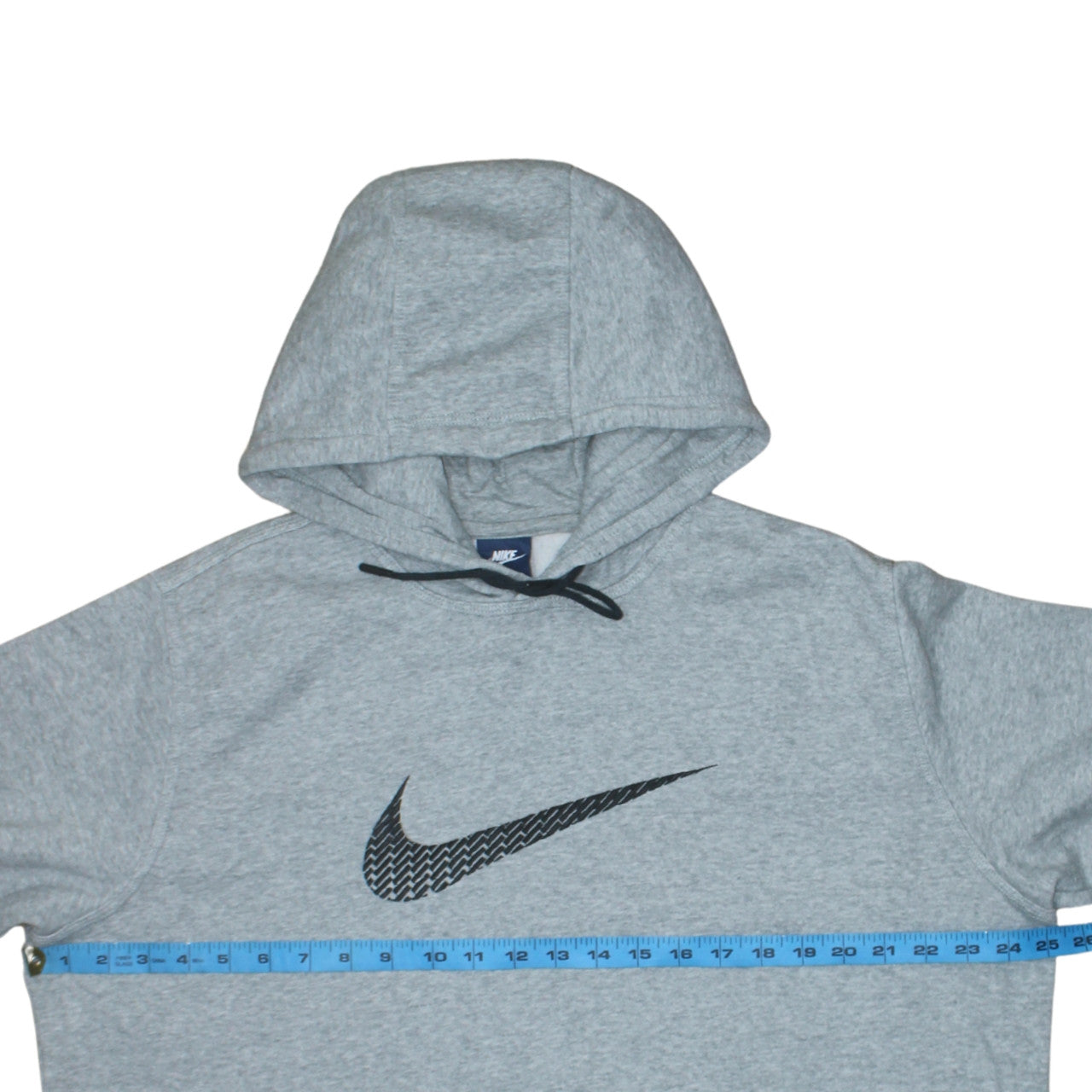 Nike Men's Grey XL Pullover Hoodie with Black Logo