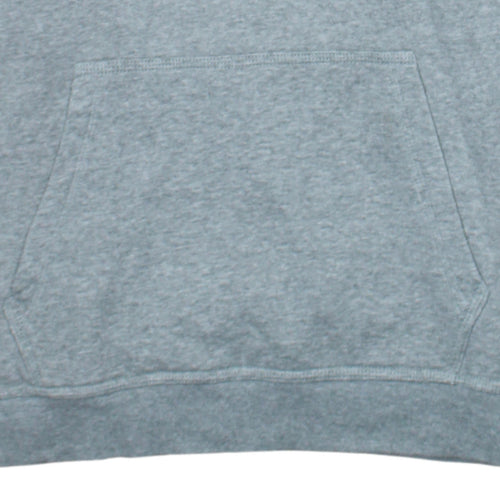 Nike Men's Grey XL Pullover Hoodie with Black Logo