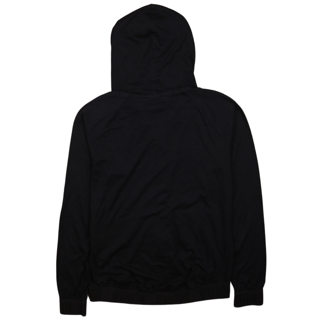 Puma Women's Black Full Zip Hoodie Size 10 Hooded Sweatshirt