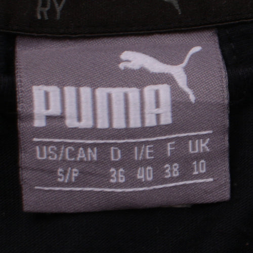 Puma Women's Black Full Zip Hoodie Size 10 Hooded Sweatshirt