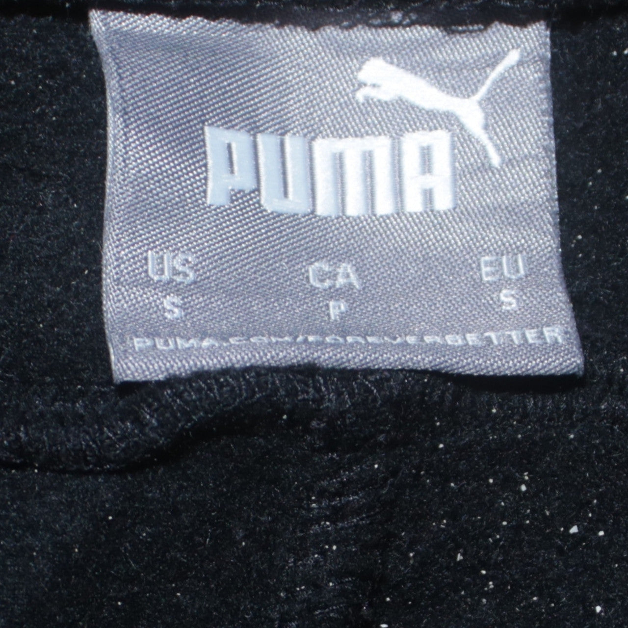 Puma Men’s Black Jogger Sweatpants Size S Elastic Waist