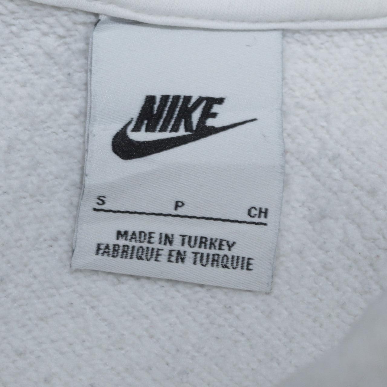 Nike Men's White Swoosh Pullover Hoodie Small Regular Fit