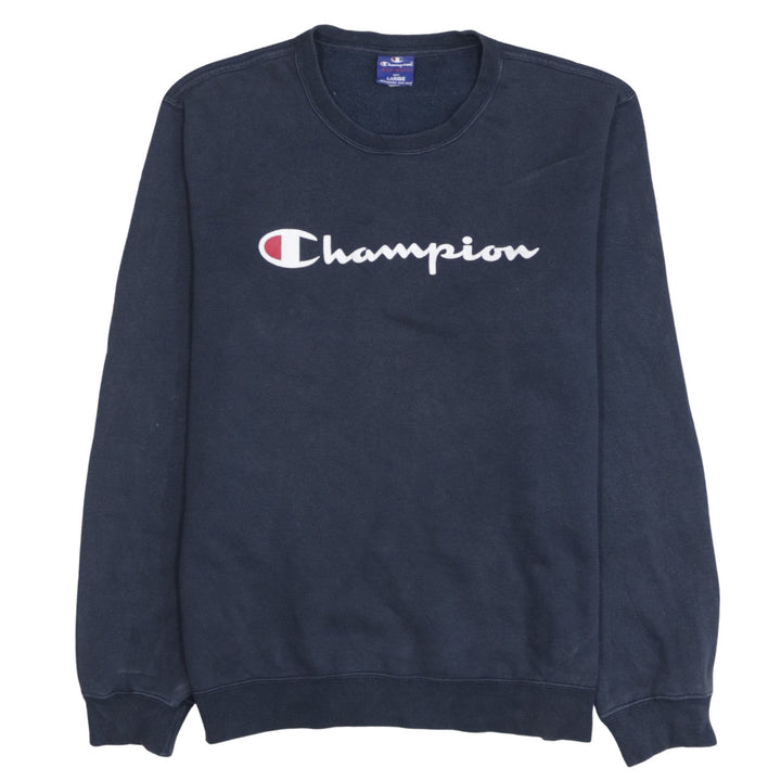 Champion Men's Blue Large Pullover Logo Sweatshirt