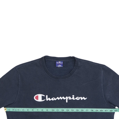 Champion Men's Blue Large Pullover Logo Sweatshirt
