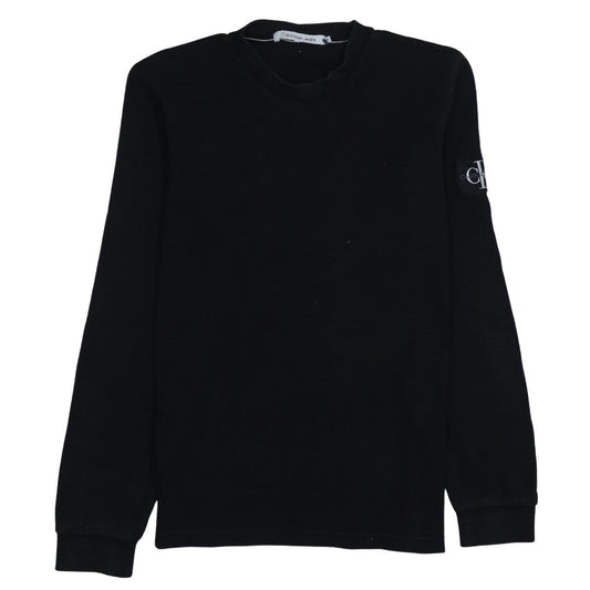 Calvin Klein Jeans Men's Black XL Crew Neck Pullover Sweatshirt