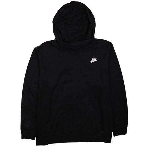 Nike Men's Black Pullover Hoodie 2XL Regular Fit Logo Fleece