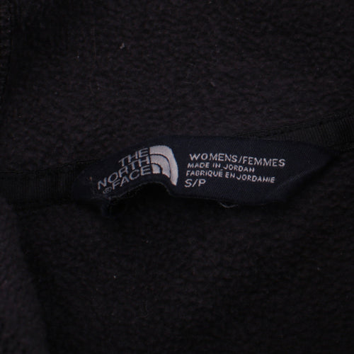 The North Face Womens Black Small Henley Hoodie Fleece Pullover
