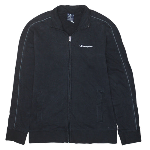 Champion Mens Black Full Zip Sweatshirt Jacket Medium Regular Fit