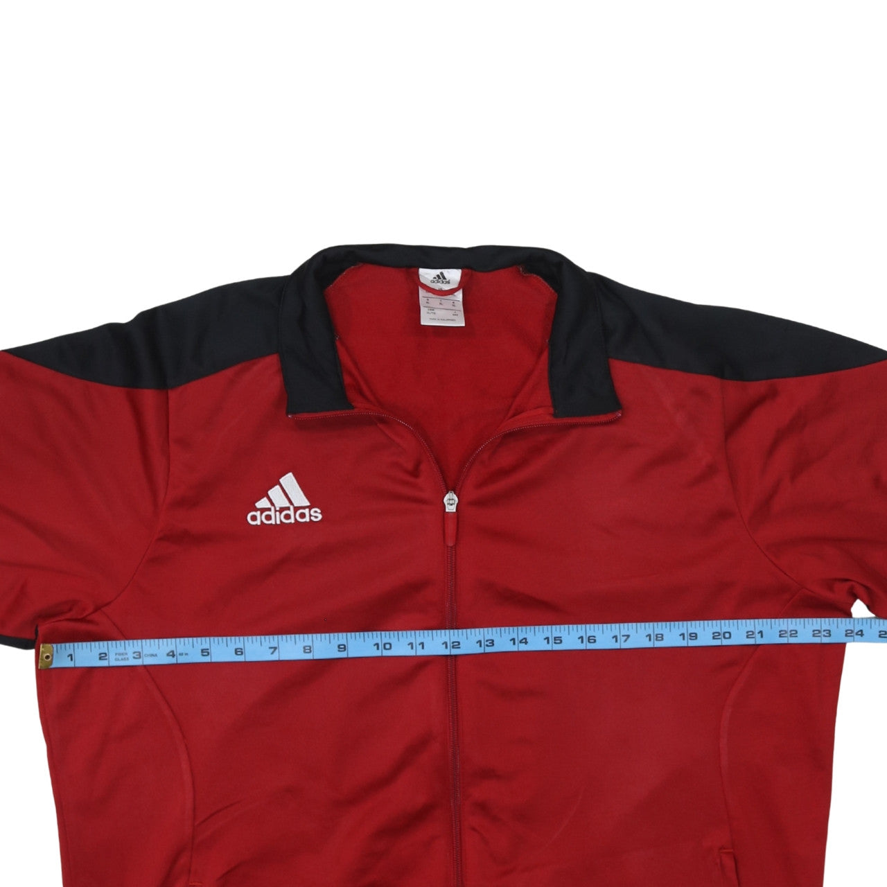 Adidas Men's Red Full Zip Sports Sweatshirt XL