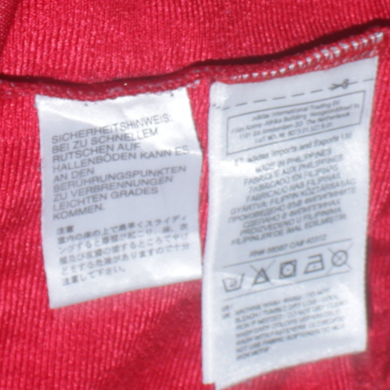 Adidas Men's Red Full Zip Sports Sweatshirt XL