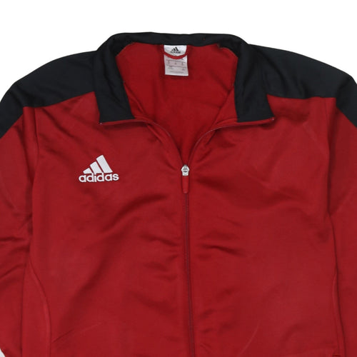 Adidas Men's Red Full Zip Sports Sweatshirt XL