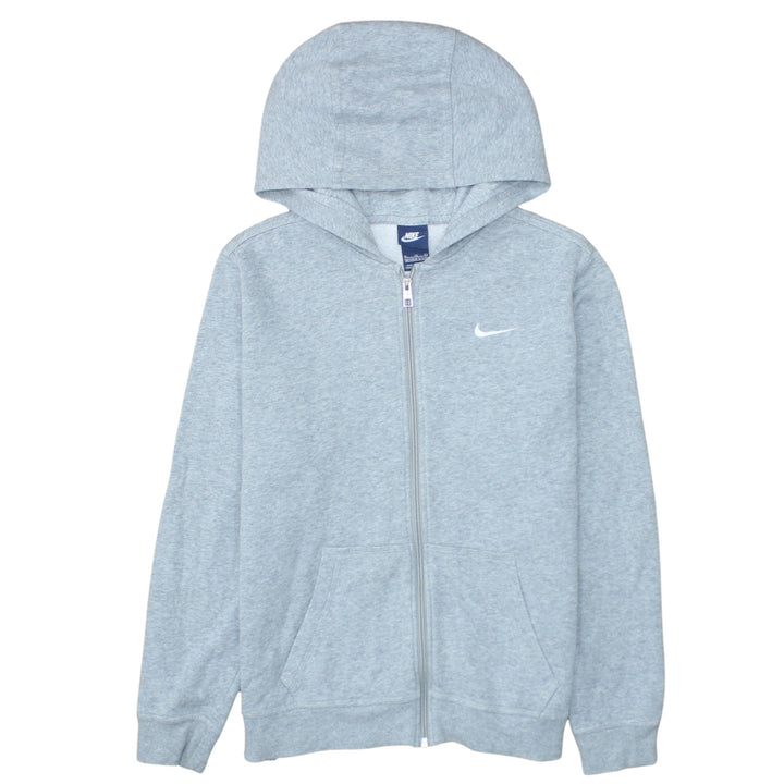 Nike Boys Grey Full Zip Hoodie XL 13-15 Years Hooded Sweatshirt