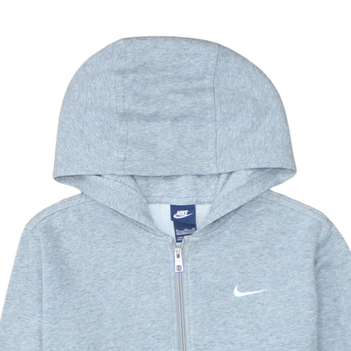 Nike Boys Grey Full Zip Hoodie XL 13-15 Years Hooded Sweatshirt