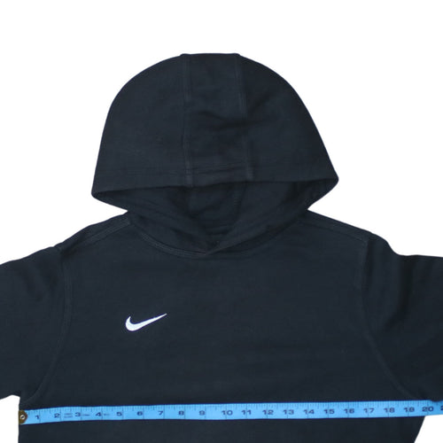 Nike Boys Black Pullover Hoodie L 12-13 Years Cotton Blend
