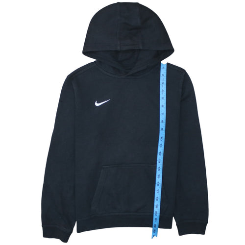 Nike Boys Black Pullover Hoodie L 12-13 Years Cotton Blend