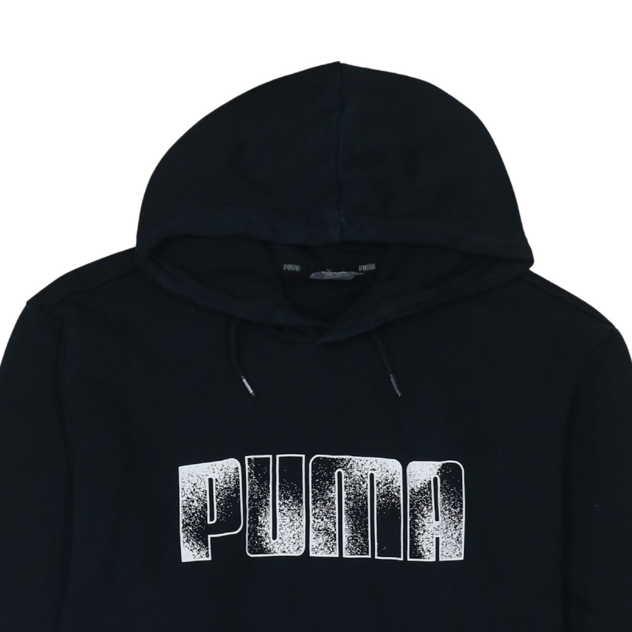 Puma Men's Black XL Pullover Hoodie with Logo Print