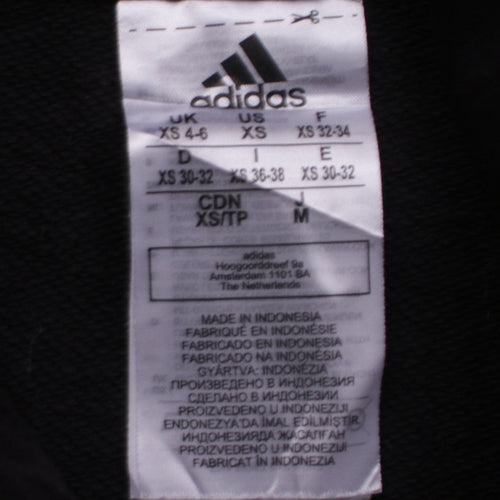 Adidas Womens Black Camo Logo Pullover Hoodie XS
