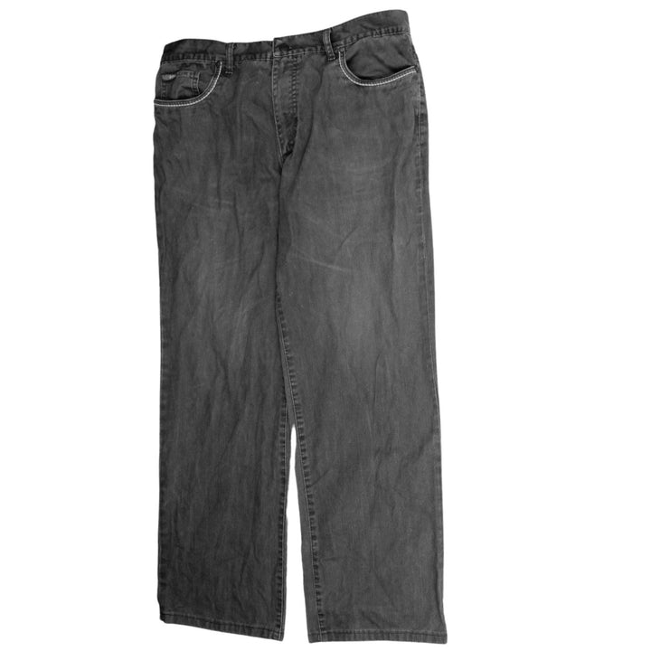Lee Cooper Men's Grey Straight Leg Denim Jeans 38x33 Cotton