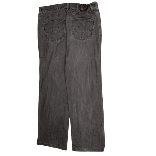 Lee Cooper Men's Grey Straight Leg Denim Jeans 38x33 Cotton
