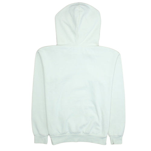 Disney Women White Hoodie With Beige Mickey Design Size L Pullover