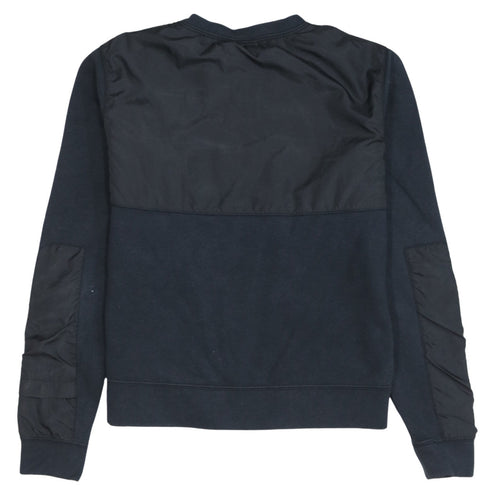 Nike Mens Black M Crew Neck Pullover Sweatshirt Cotton Blend
