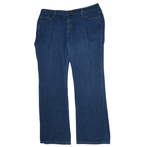 Levi's Womens Blue 515 Bootcut Jeans Size 16 Regular Fit Denim