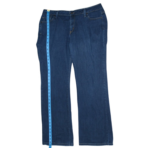 Levi's Womens Blue 515 Bootcut Jeans Size 16 Regular Fit Denim