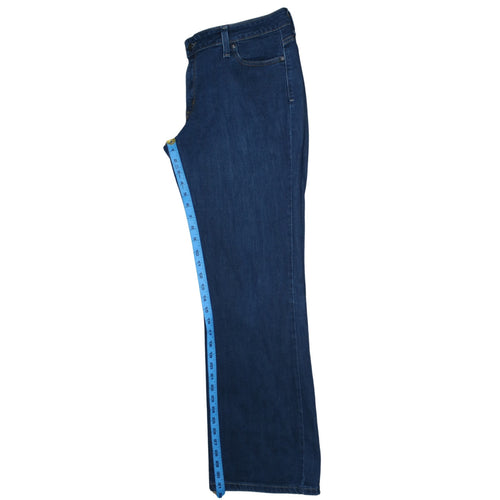 Levi's Womens Blue 515 Bootcut Jeans Size 16 Regular Fit Denim