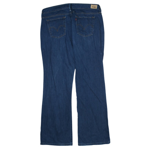 Levi's Womens Blue 515 Bootcut Jeans Size 16 Regular Fit Denim