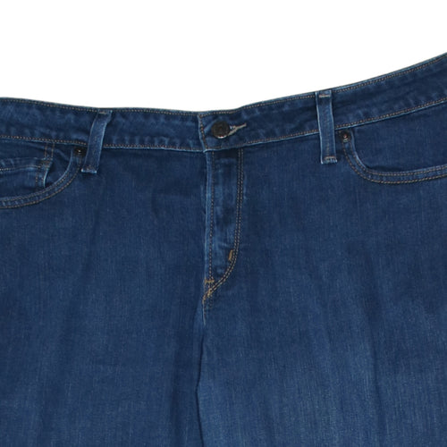 Levi's Womens Blue 515 Bootcut Jeans Size 16 Regular Fit Denim