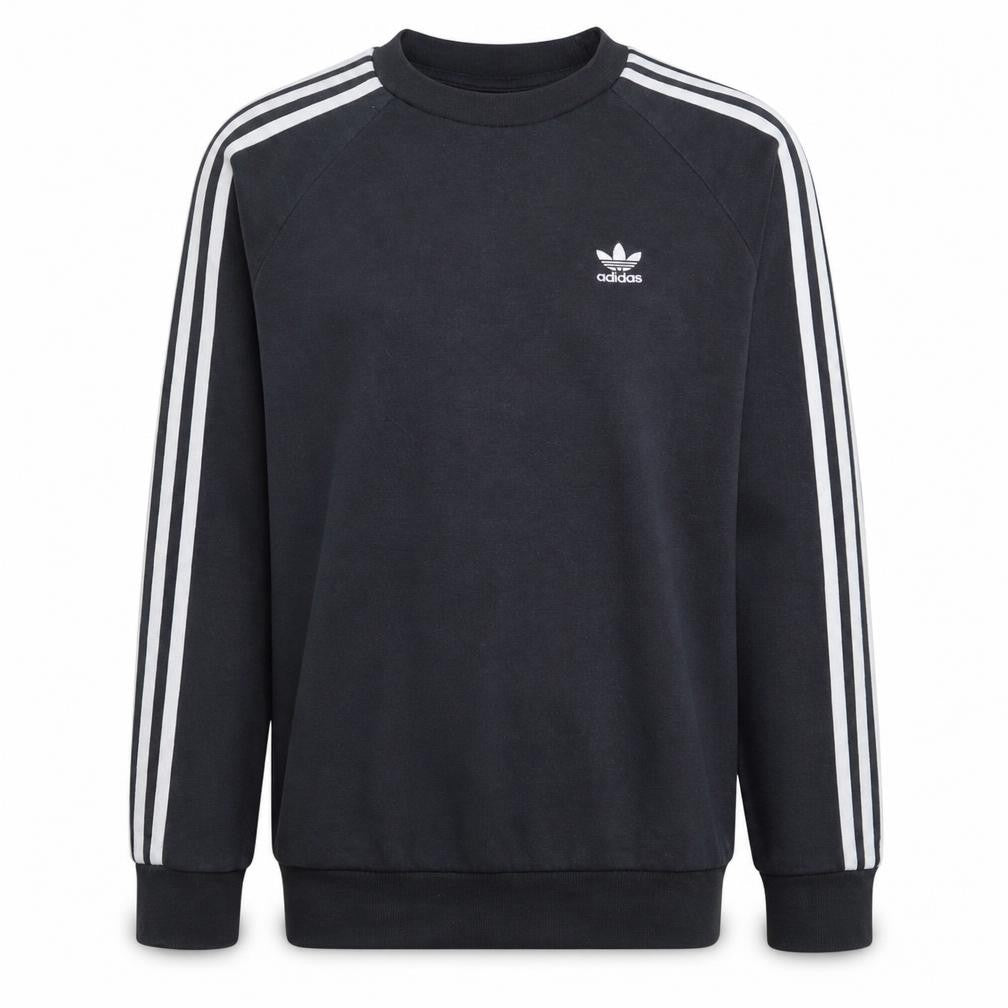 Front view of Adidas Men's Black XS Sweatshirt Pullover Crew Neck Sportswear