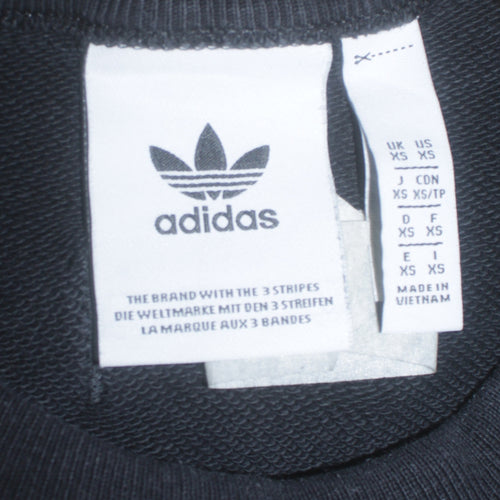 Adidas Men's Black XS Sweatshirt Pullover Crew Neck Sportswear