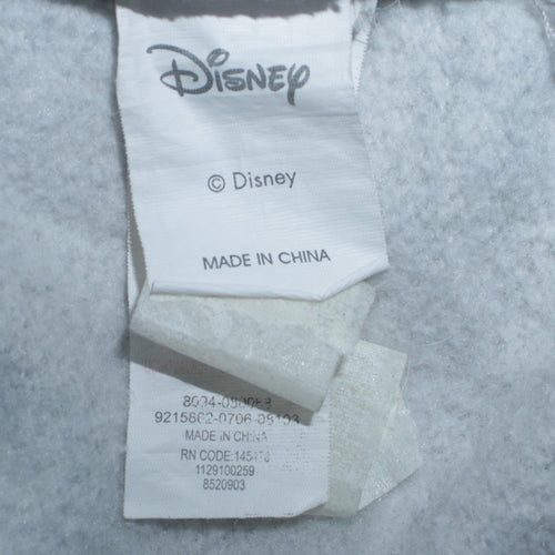 Disney Women's Grey Mickey & Minnie Embroidered Sweatshirt Size 10-12