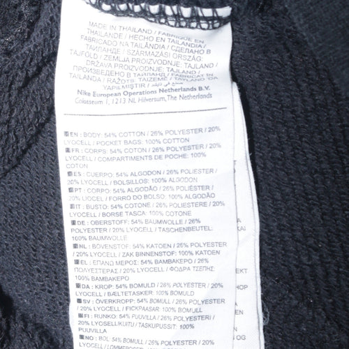 Nike Men's Black Jogger Sweatpants M Regular Fit Fleece Tapered