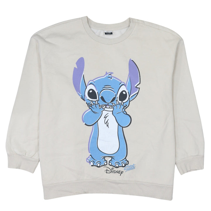 Disney Classics at George Women Beige Stitch Sweatshirt XL Pullover