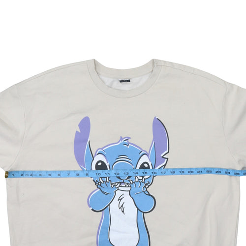 Disney Classics at George Women Beige Stitch Sweatshirt XL Pullover