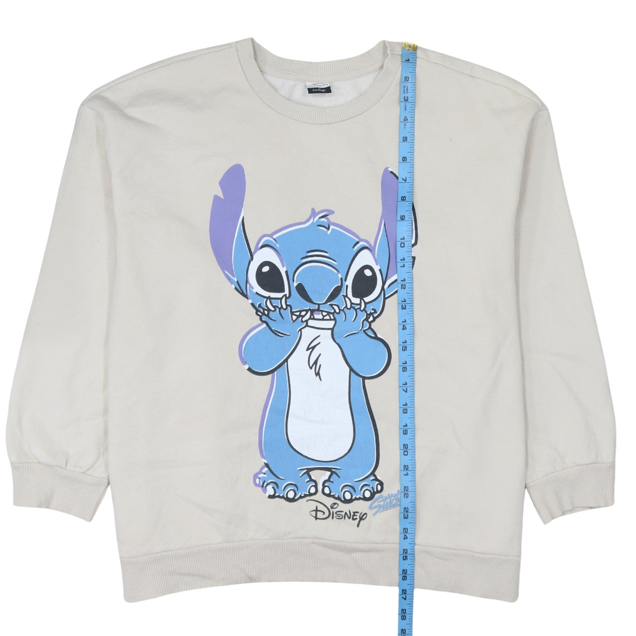 Disney Classics at George Women Beige Stitch Sweatshirt XL Pullover