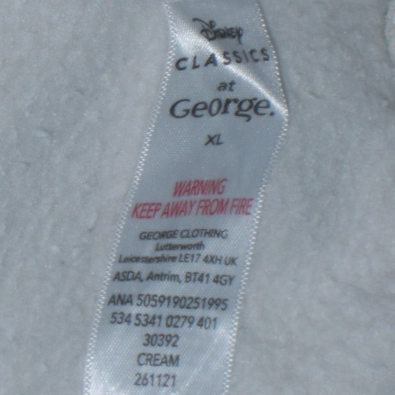 Disney Classics at George Women Beige Stitch Sweatshirt XL Pullover