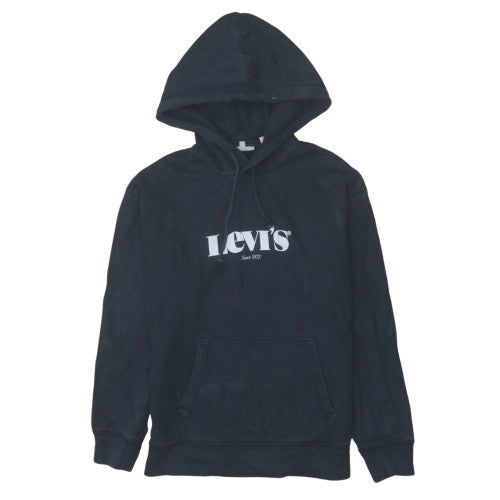 Levi's Men's Black S Pullover Hoodie Logo Sweatshirt