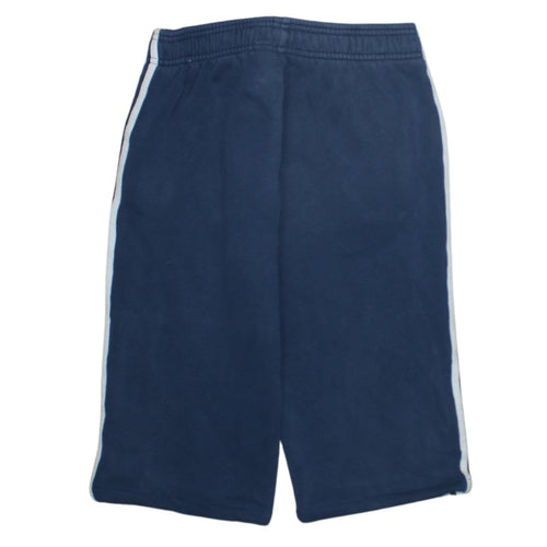 Adidas Boys Blue Athletic Shorts 13-14 Years Knit Cotton Blend Sportswear