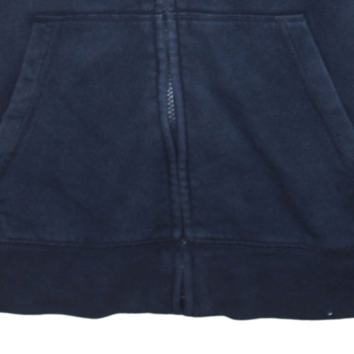 GAP Kids Boys Navy Blue Full Zip Hoodie XL (12-13 Years) Cotton Fleece