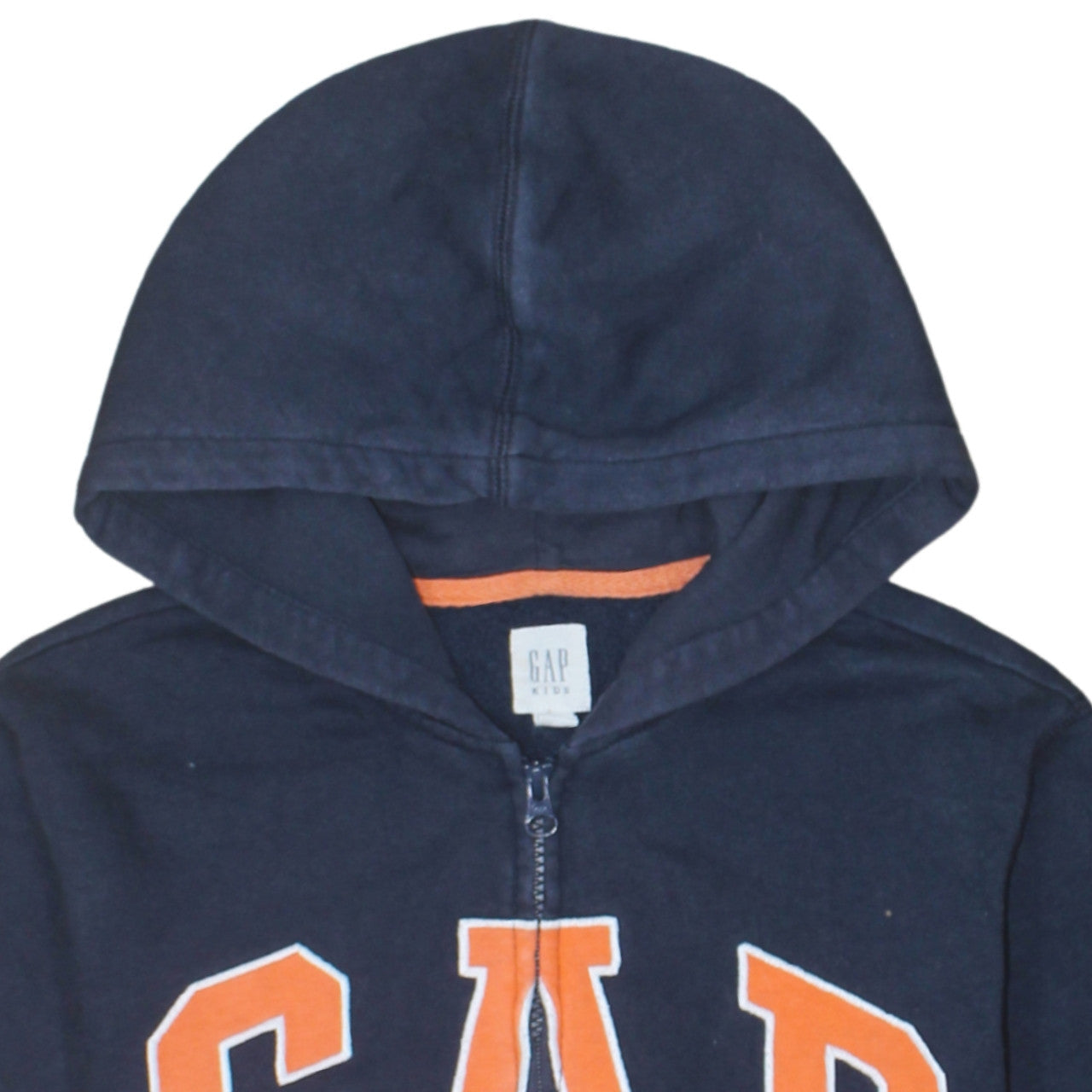 GAP Kids Boys Navy Blue Full Zip Hoodie XL (12-13 Years) Cotton Fleece