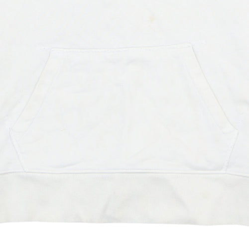 Levi's Men's White Pullover Hoodie M Logo Graphic Cotton Blend